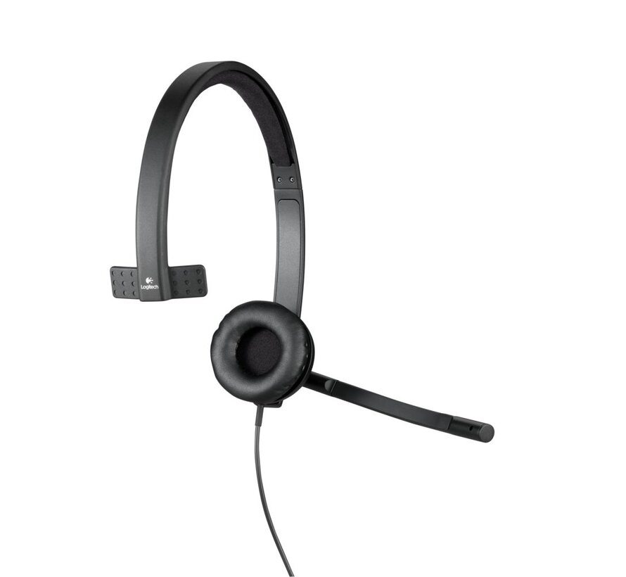 H570e | Bedrade On-ear Mono Headset | USB-A | Zwart