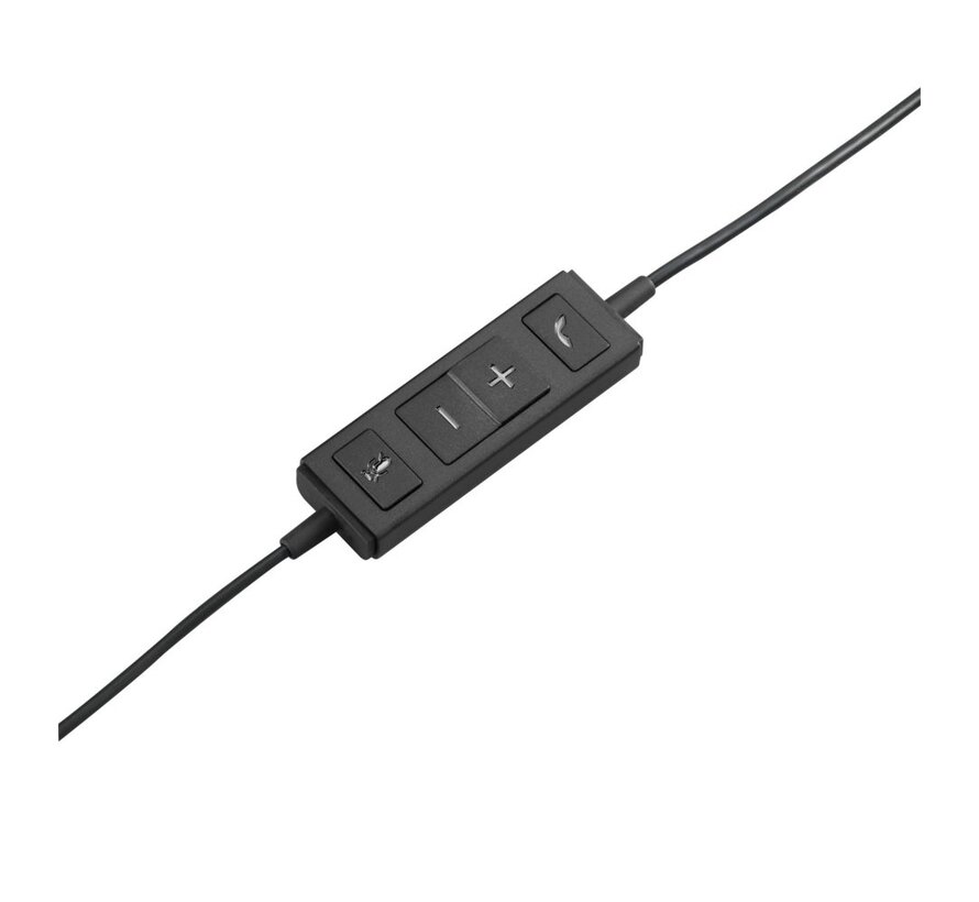 H570e | Bedrade On-ear Mono Headset | USB-A | Zwart