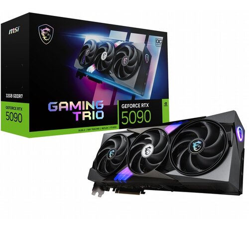 MSI GeForce RTX 5090 GAMING TRIO OC | 32 GB GDDR7 VRAM | 4K Gaming & AI | Videokaart | GPU | Nvidia