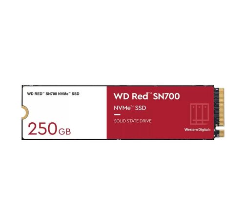 Western Digital WD Red SN700 | 250GB M.2 NVMe SSD | PCIe 3.0 x4 | Voor NAS-systemen