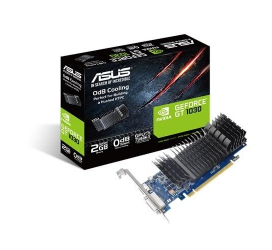 GeForce GT 1030 | 2GB GDDR5 VRAM | Low Profile | Videokaart | GPU | Nvidia