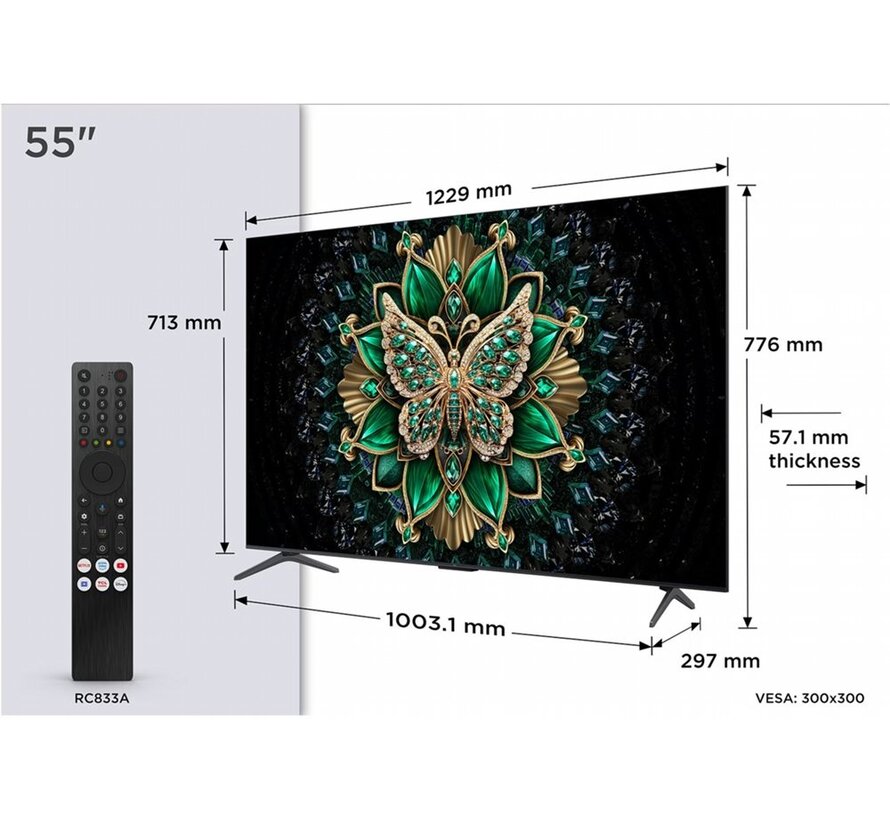 65P79K (2025) | 65'' Ultra HD 4K | QD-Mini LED Smart TV | Wifi | Google TV | Dolby Vision | 120Hz