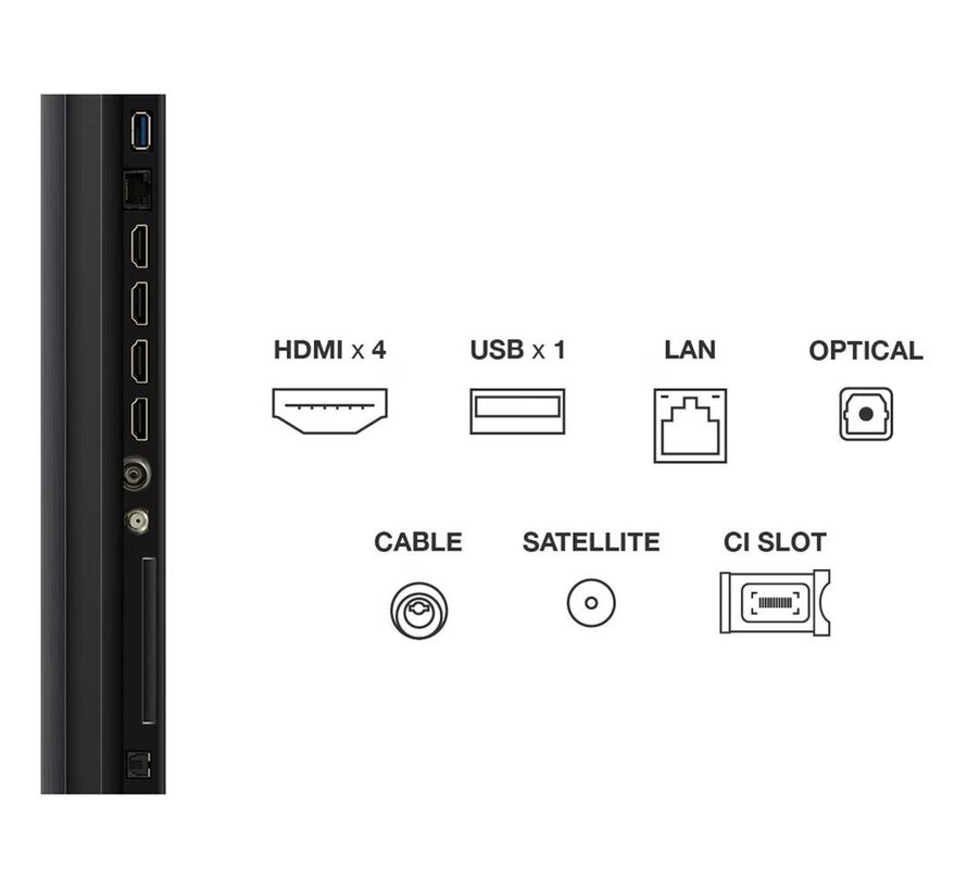55C71K (2025) | 55'' Ultra HD 4K | QD-Mini LED Smart TV | Wifi | Google TV | Dolby Vision | 120Hz