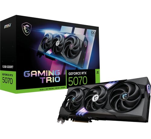 MSI GeForce RTX 5070 GAMING TRIO OC | 12GB GDDR7 VRAM | Videokaart | GPU | Nvidia