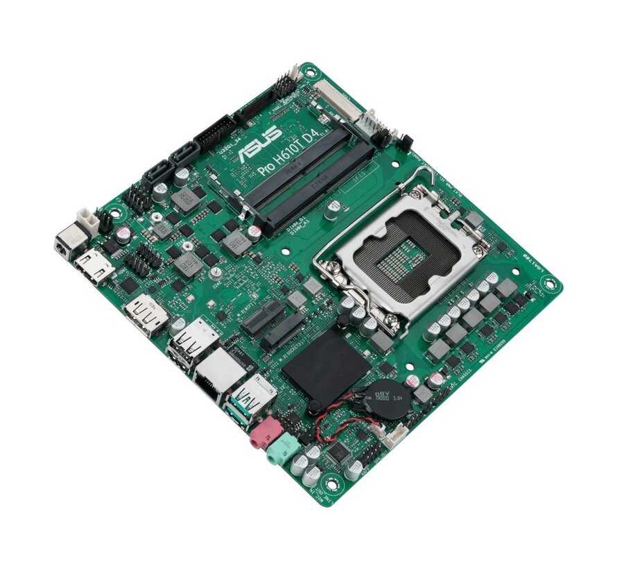 ASUS Pro H610T D4-CSM | Socket LGA 1700 | Intel H610 | 2xDDR4 | Mini-ITX | Moederbord