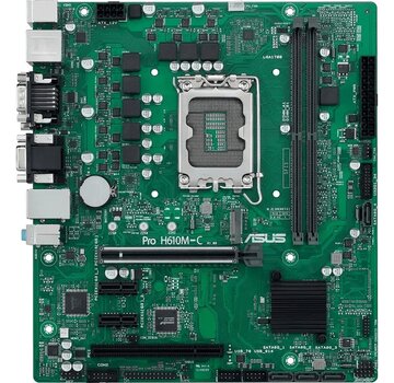 Asus ASUS Pro H610M-C-CSM | Socket LGA 1700 | Intel H610 | 2xDDR5 | Micro-ATX | Moederbord