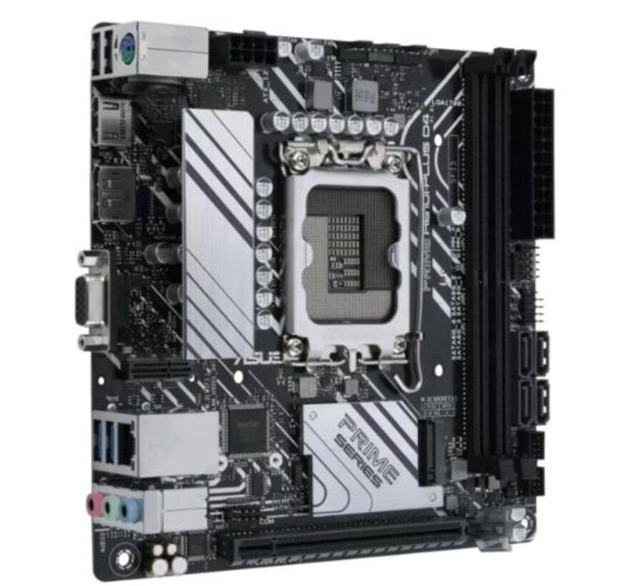 ASUS PRIME H610I-PLUS D4-CSM | Socket LGA 1700 | Intel H610 | 2xDDR4 | Mini-ITX | Moederbord
