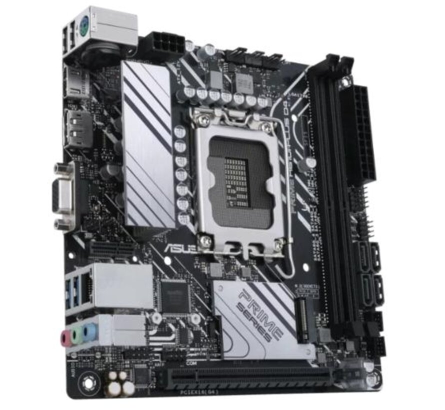 ASUS PRIME H610I-PLUS D4-CSM | Socket LGA 1700 | Intel H610 | 2xDDR4 | Mini-ITX | Moederbord