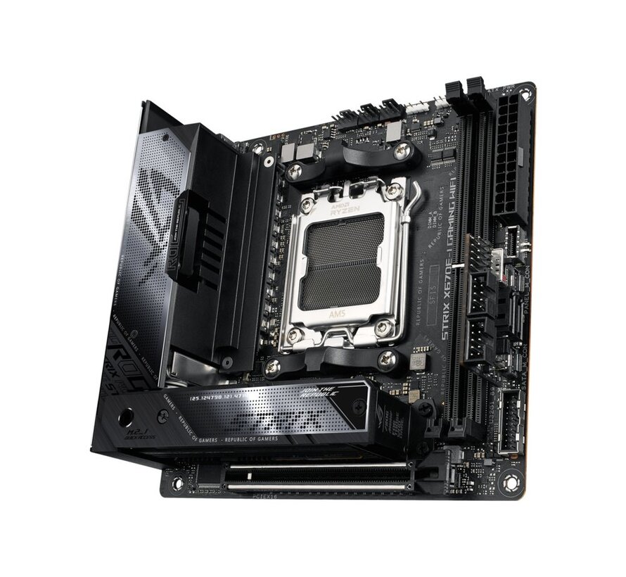 ASUS ROG STRIX X670E-I GAMING WIFI | Socket AM5 | AMD X670 | 2xDDR5 | Mini-ITX | Moederbord