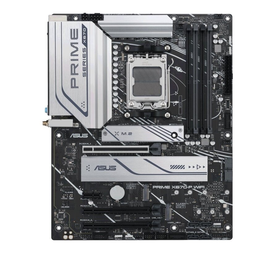 ASUS PRIME X670-P WIFI | Socket AM5 | AMD X670 | 4xDDR5 | ATX | Moederbord