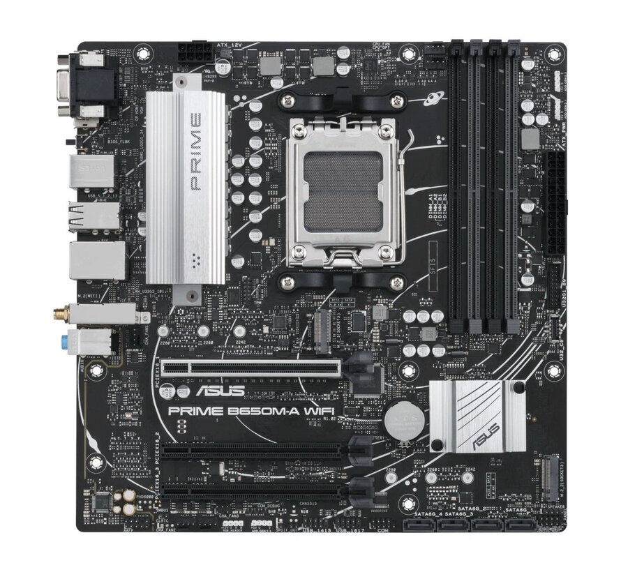 ASUS PRIME B650M-A WIFI | Socket LGA 1700 | Intel B760 | 4xDDR5 | Micro-ATX | Moederbord