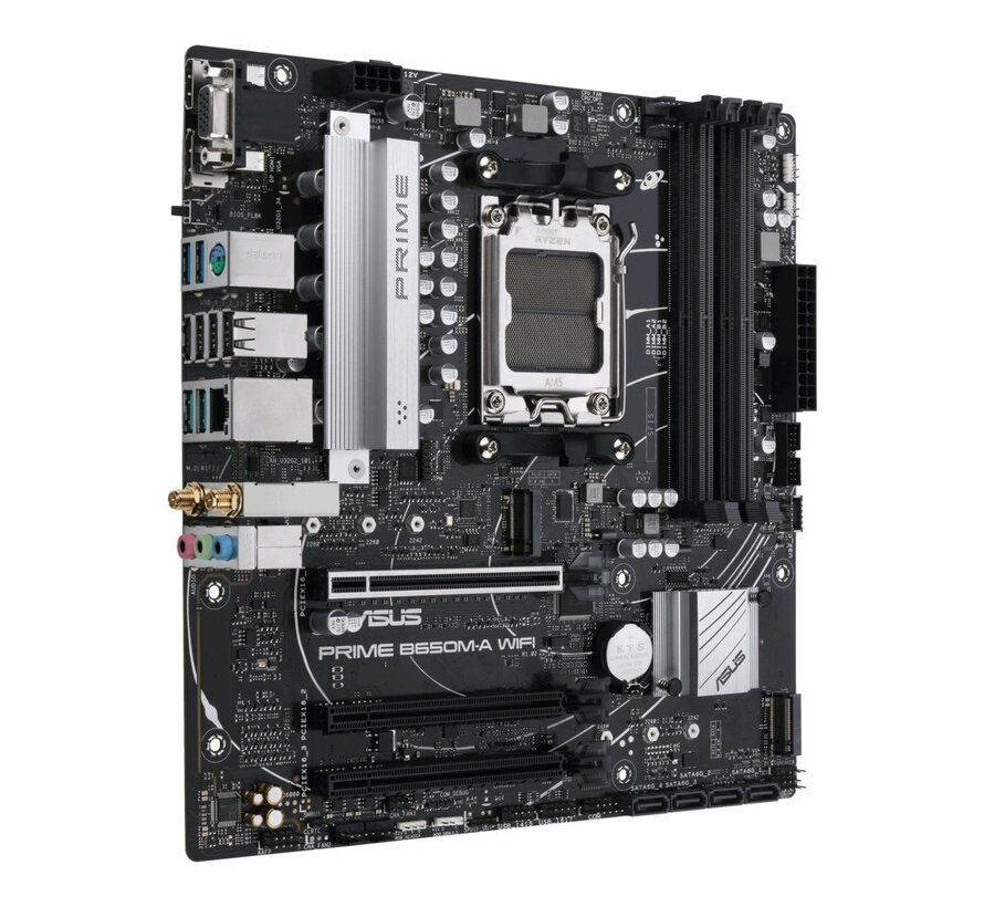 ASUS PRIME B650M-A WIFI | Socket LGA 1700 | Intel B760 | 4xDDR5 | Micro-ATX | Moederbord
