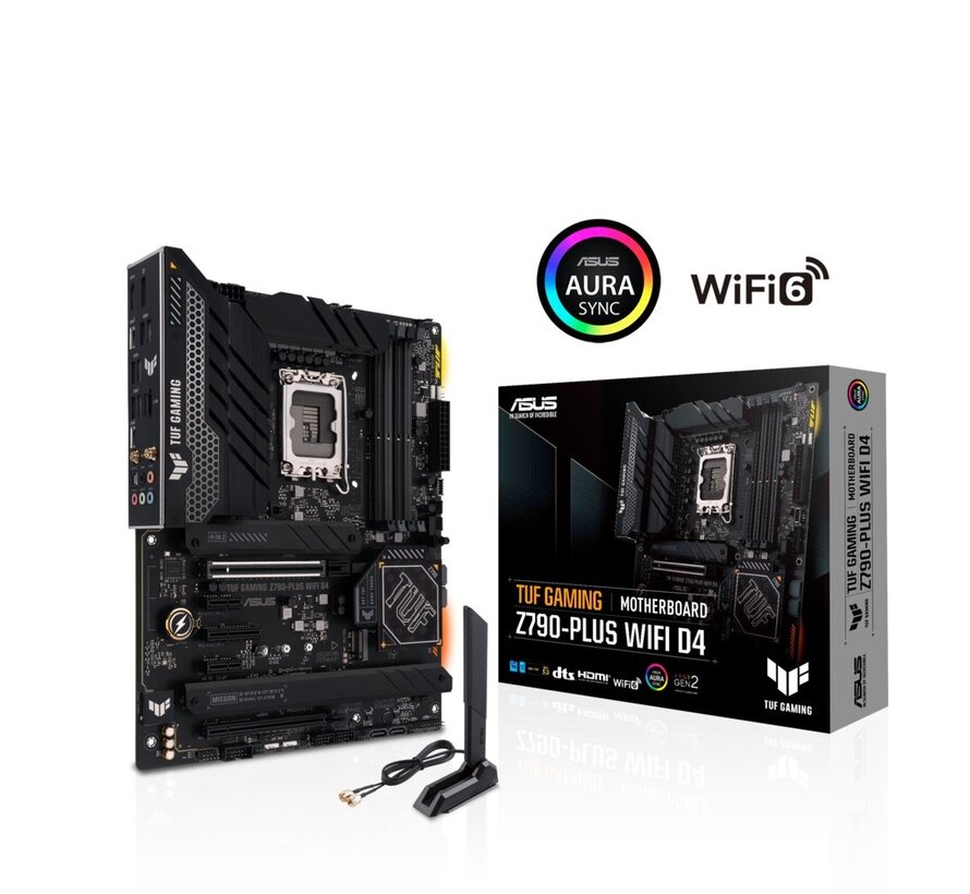 ASUS TUF GAMING Z790-PLUS WIFI D4 | Socket LGA 1700 | Intel Z790 | 4xDDR4 | ATX | Moederbord