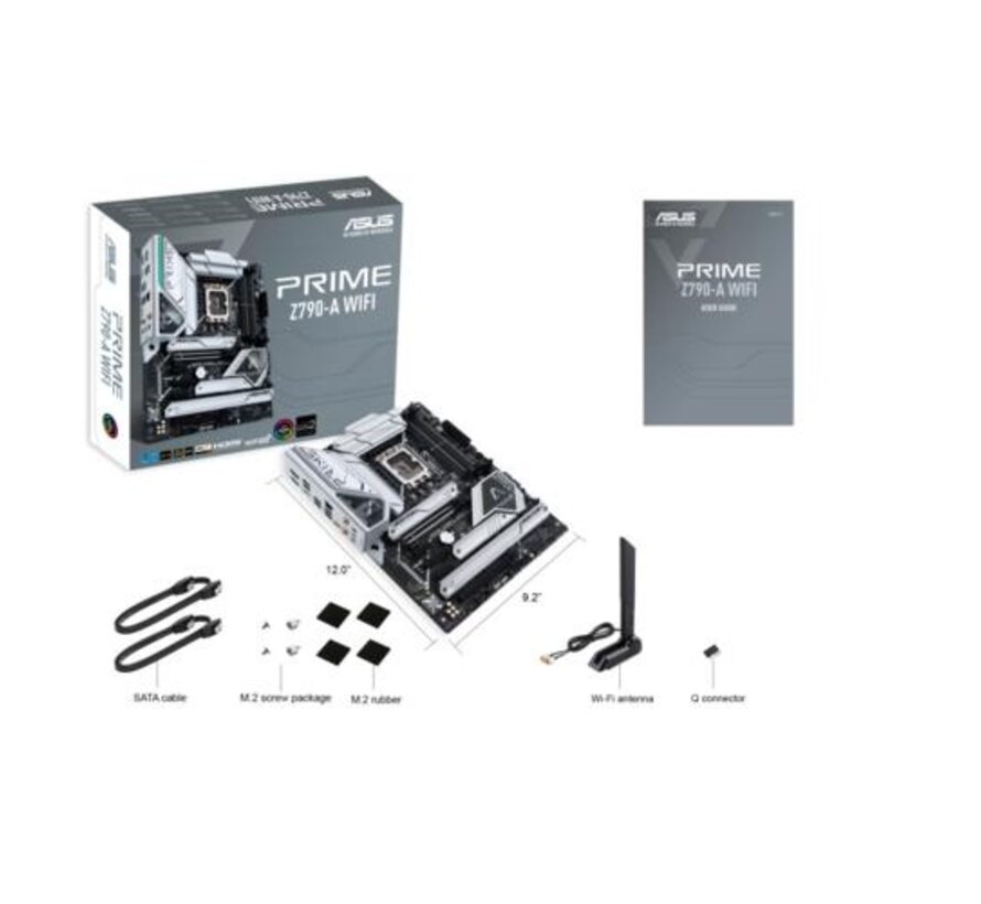 ASUS PRIME Z790-A WIFI | Socket LGA 1700 | Intel Z790 | 4xDDR5 | ATX | Moederbord