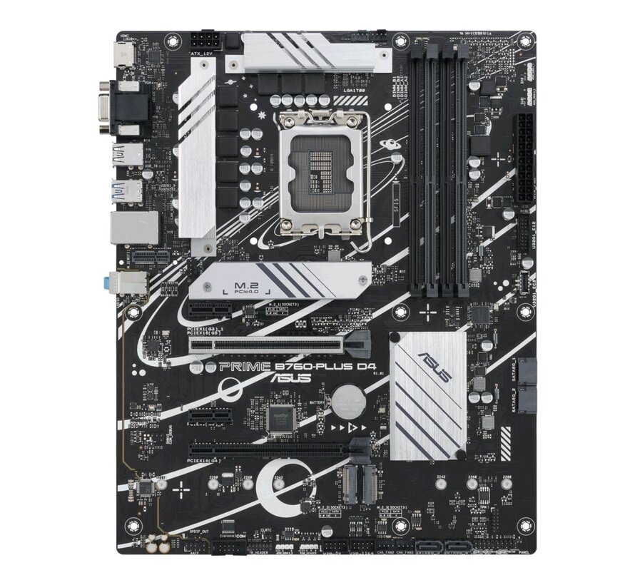 ASUS PRIME B760-PLUS D4 | Socket LGA 1700 | Intel B760 | 4xDDR4 | ATX | Moederbord