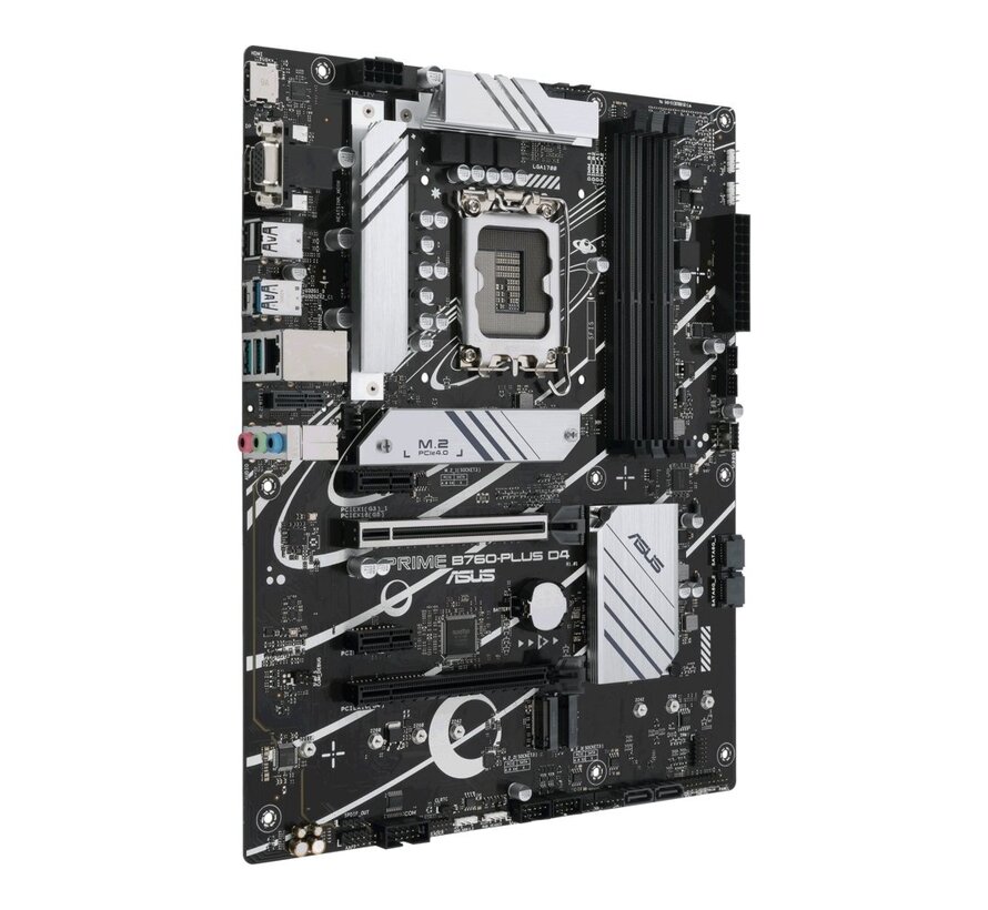 ASUS PRIME B760-PLUS D4 | Socket LGA 1700 | Intel B760 | 4xDDR4 | ATX | Moederbord