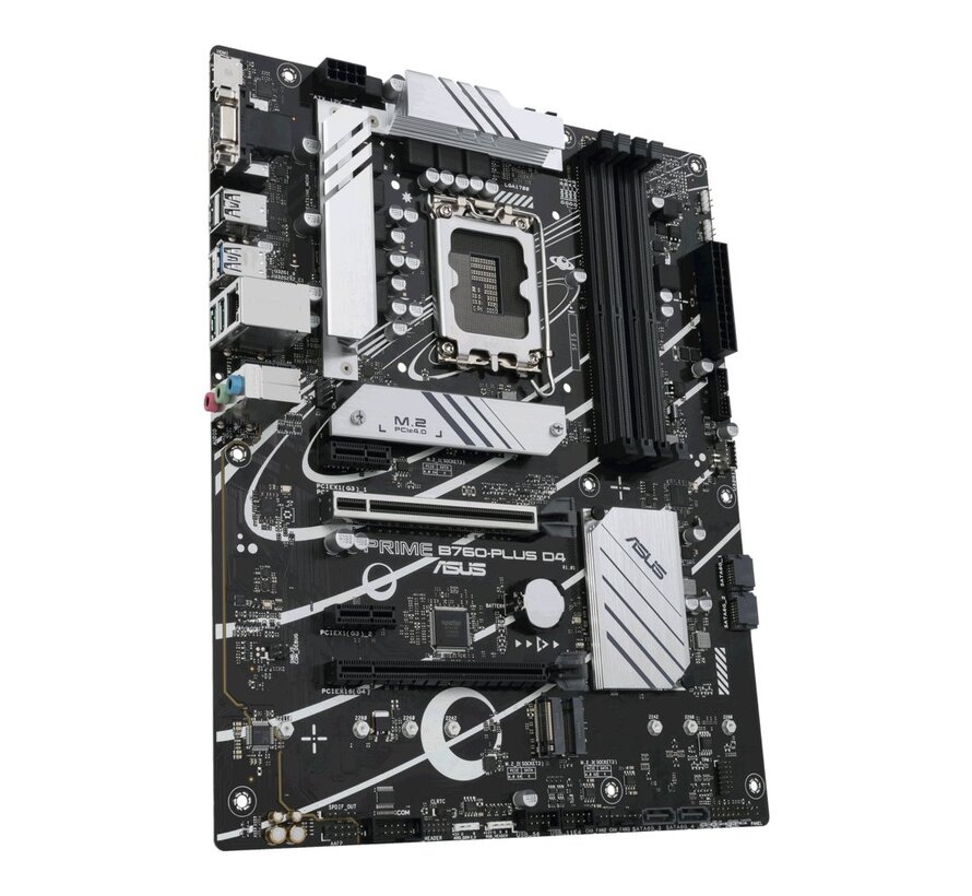 ASUS PRIME B760-PLUS D4 | Socket LGA 1700 | Intel B760 | 4xDDR4 | ATX | Moederbord