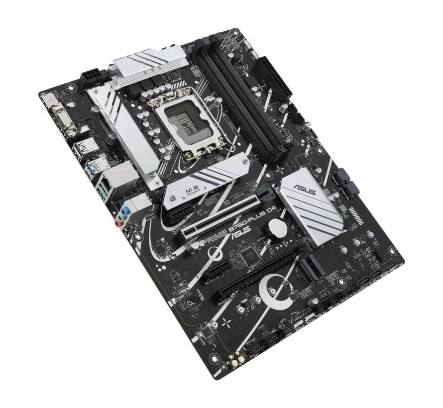 ASUS PRIME B760-PLUS D4 | Socket LGA 1700 | Intel B760 | 4xDDR4 | ATX | Moederbord