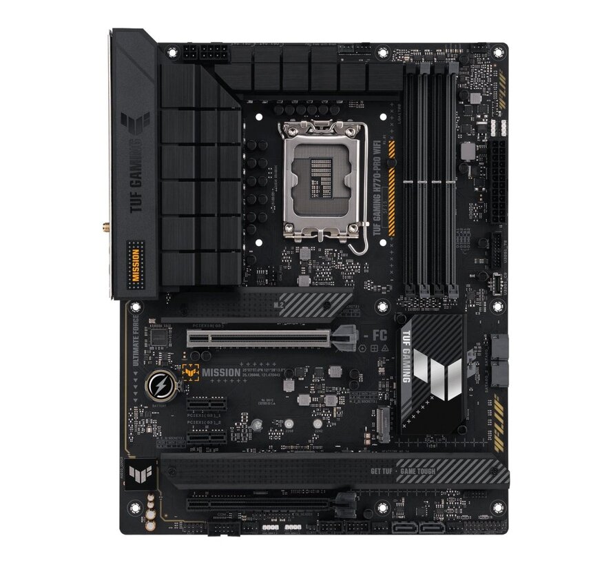 ASUS TUF GAMING H770-PRO WIFI | Socket LGA 1700 | Intel H770 | 4xDDR5 | ATX | Moederbord