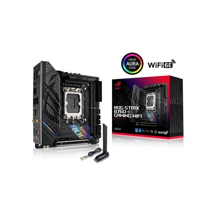 ASUS ROG STRIX B760-I GAMING WIFI | Socket LGA 1700 | Intel B760 | 2xDDR5 | Mini-ITX | Moederbord