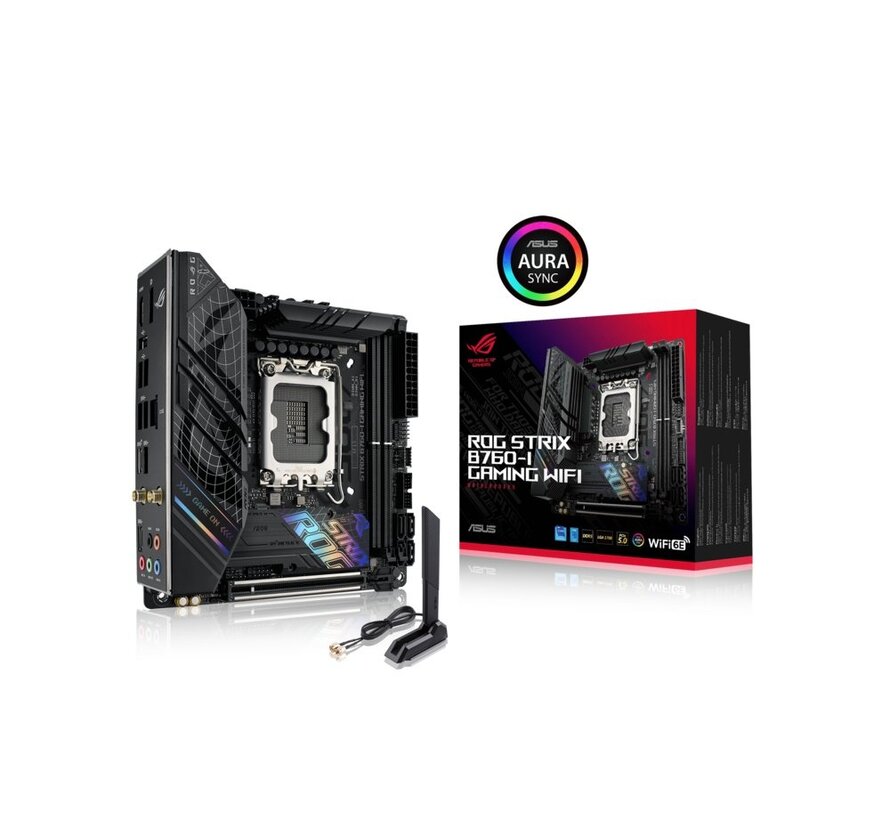 ASUS ROG STRIX B760-I GAMING WIFI | Socket LGA 1700 | Intel B760 | 2xDDR5 | Mini-ITX | Moederbord