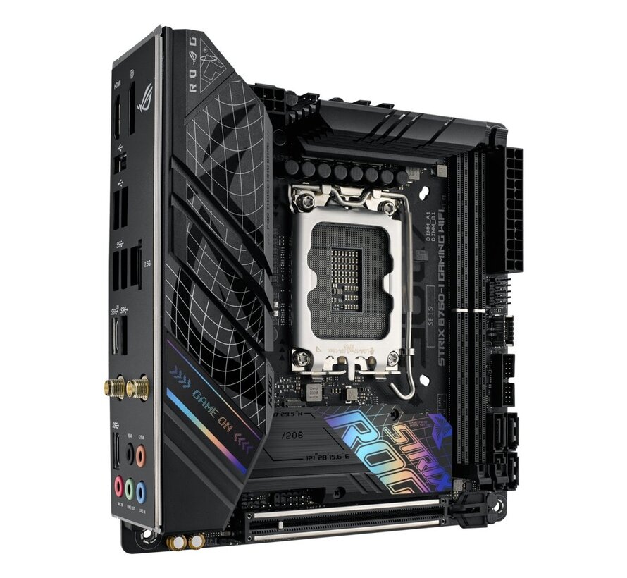 ASUS ROG STRIX B760-I GAMING WIFI | Socket LGA 1700 | Intel B760 | 2xDDR5 | Mini-ITX | Moederbord