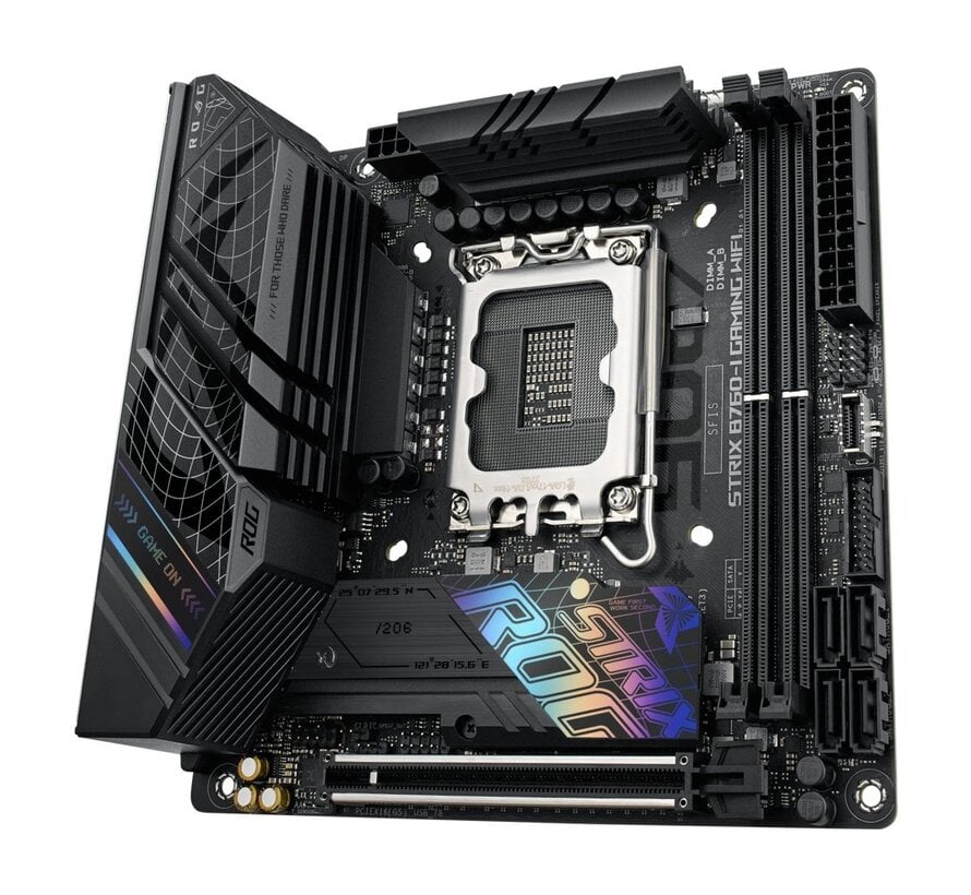 ASUS ROG STRIX B760-I GAMING WIFI | Socket LGA 1700 | Intel B760 | 2xDDR5 | Mini-ITX | Moederbord