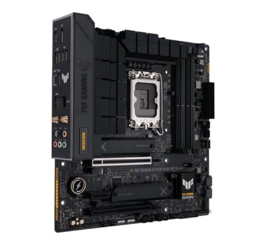 ASUS TUF GAMING B760M-PLUS WIFI D4 | Socket LGA 1700 | Intel B760 | 4xDDR4 | Micro-ATX | Moederbord