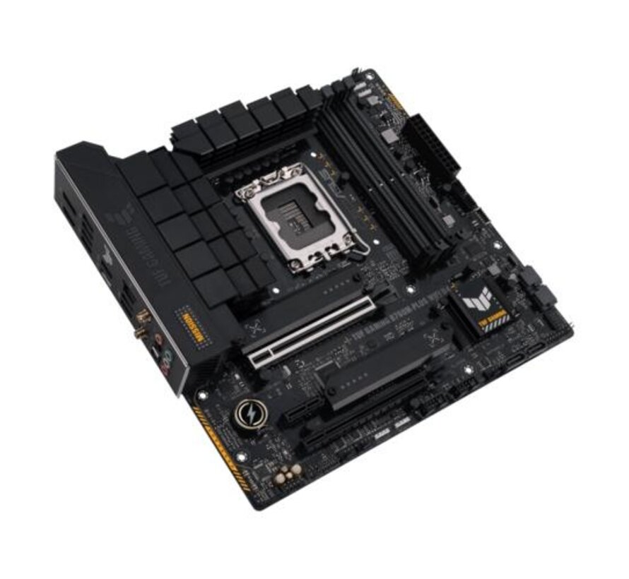 ASUS TUF GAMING B760M-PLUS WIFI D4 | Socket LGA 1700 | Intel B760 | 4xDDR4 | Micro-ATX | Moederbord