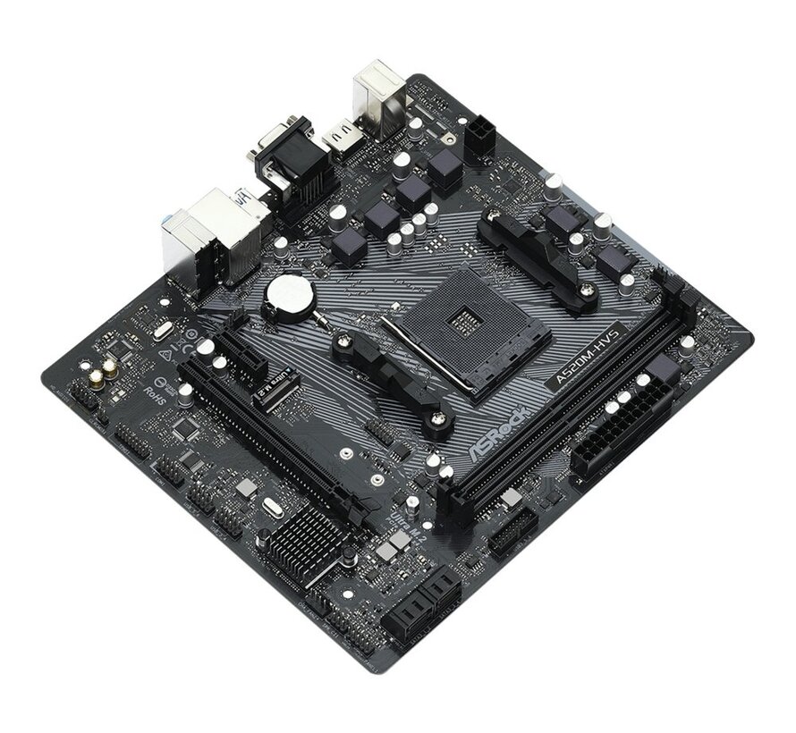 A520M-HVS | Socket AM4 | AMD A520 | 2xDDR4 | Micro-ATX | Moederbord