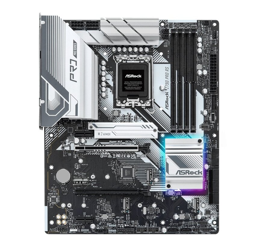ASRock Z790 Pro RS | Socket LGA 1700 | Intel Z790 | 4xDDR5 | ATX | Moederbord
