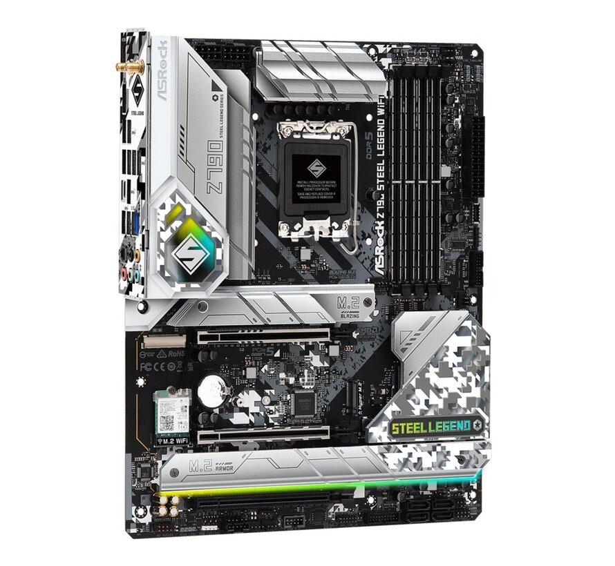 Z790 Steel Legend WiFi | Socket LGA 1700 | Intel Z790 | 4xDDR5 | ATX | Moederbord
