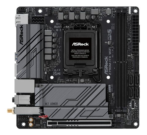 Asrock Z790M-ITX WiFi | Socket LGA 1700 | Intel Z790 | 2xDDR5 | Mini-ITX | Moederbord