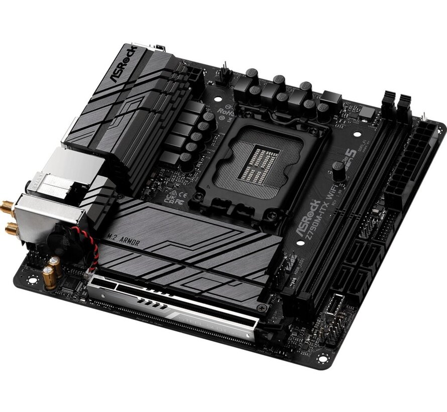 Z790M-ITX WiFi | Socket LGA 1700 | Intel Z790 | 2xDDR5 | Mini-ITX | Moederbord