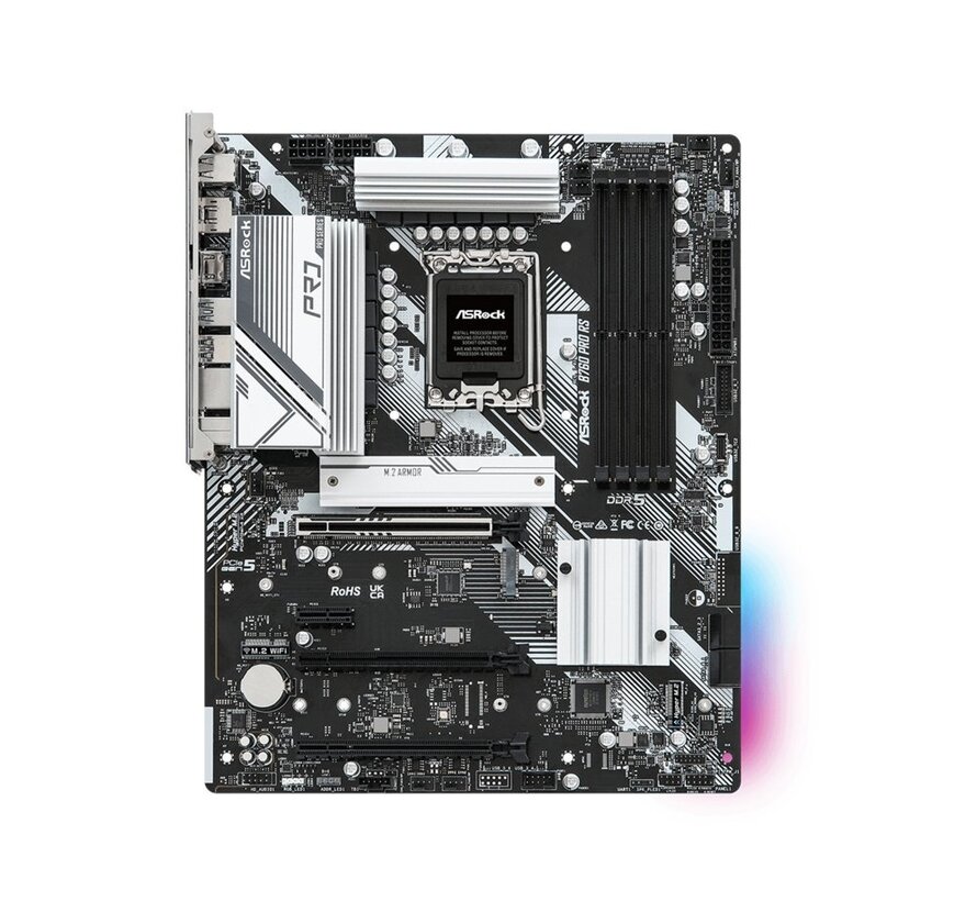 B760 PRO RS | Socket LGA 1700 | Intel B760 | 4xDDR5 | Micro-ATX | Moederbord