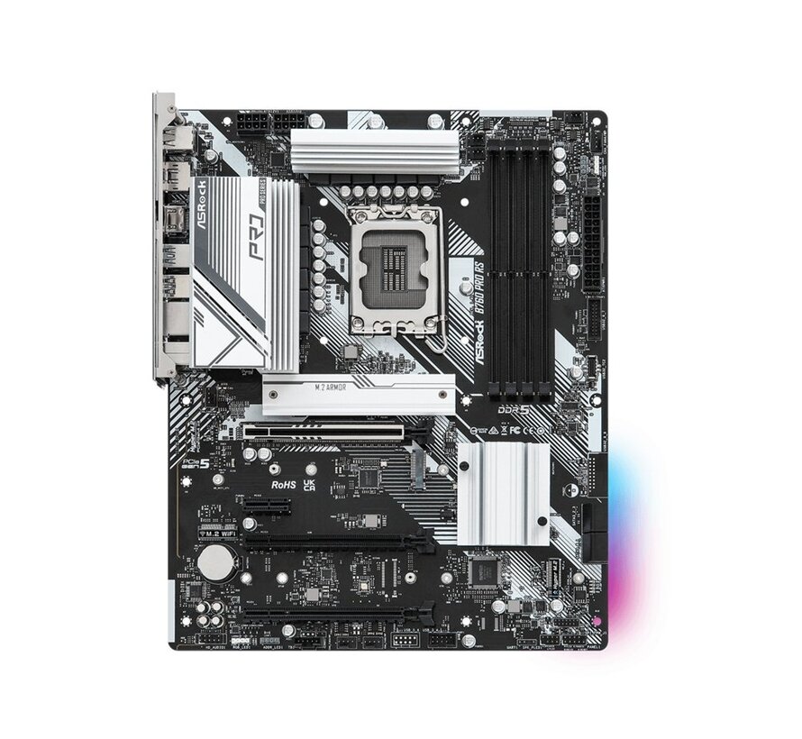 B760 PRO RS | Socket LGA 1700 | Intel B760 | 4xDDR5 | Micro-ATX | Moederbord