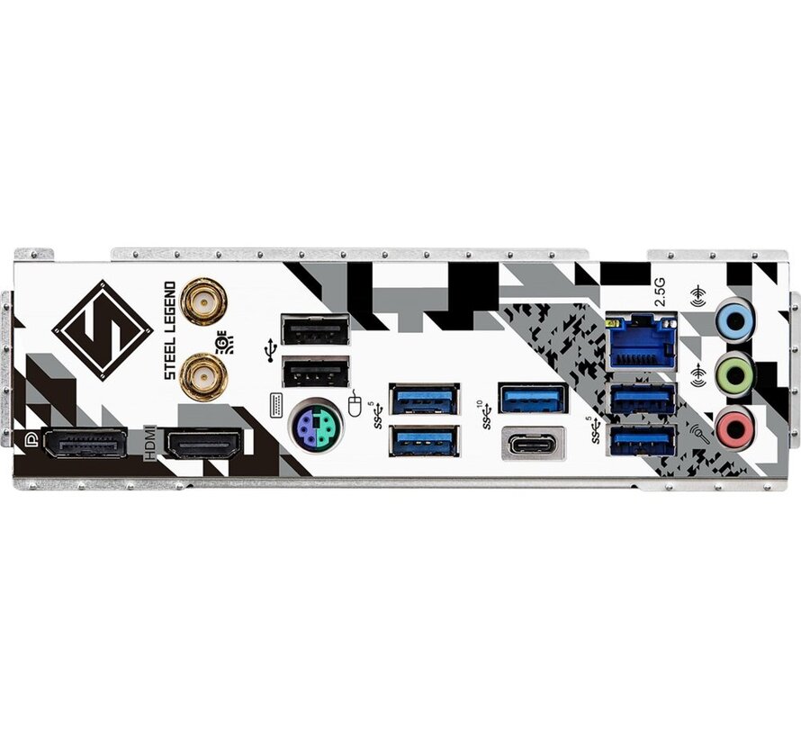 B760M Steel Legend WiFi | Socket LGA 1700 | Intel B760 | 4xDDR5 | Micro-ATX | Moederbord