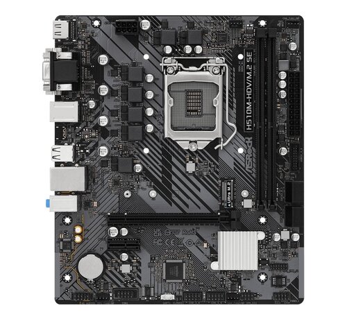 Asrock H510M-HDV/M.2 SE | Socket LGA 1200 | Intel H470 | 2xDDR4 | Micro-ATX | Moederbord
