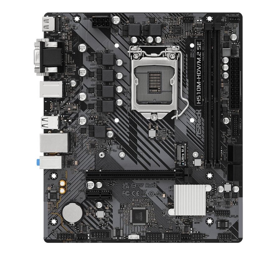 H510M-HDV/M.2 SE | Socket LGA 1200 | Intel H470 | 2xDDR4 | Micro-ATX | Moederbord