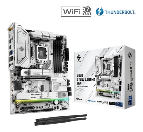 Asrock ASRock Z890 Steel Legend WiFi | Socket LGA 1851 | Intel Z890 | 4xDDR5 | ATX | Moederbord