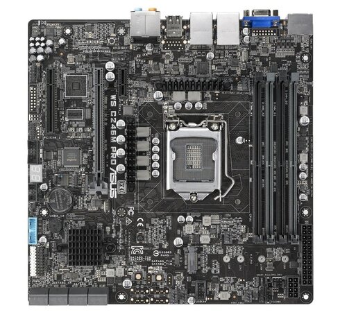 Asus ASUS WS C246M PRO | Socket LGA 1151 | Intel C246 | 4xDDR4 | Micro-ATX | Moederbord