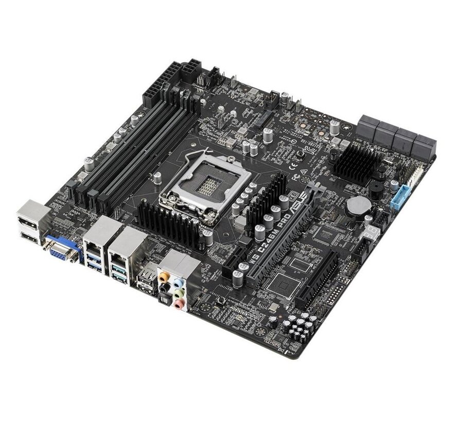 ASUS WS C246M PRO | Socket LGA 1151 | Intel C246 | 4xDDR4 | Micro-ATX | Moederbord