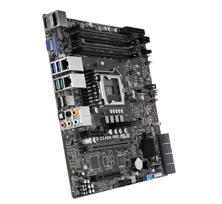 ASUS WS C246M PRO | Socket LGA 1151 | Intel C246 | 4xDDR4 | Micro-ATX | Moederbord