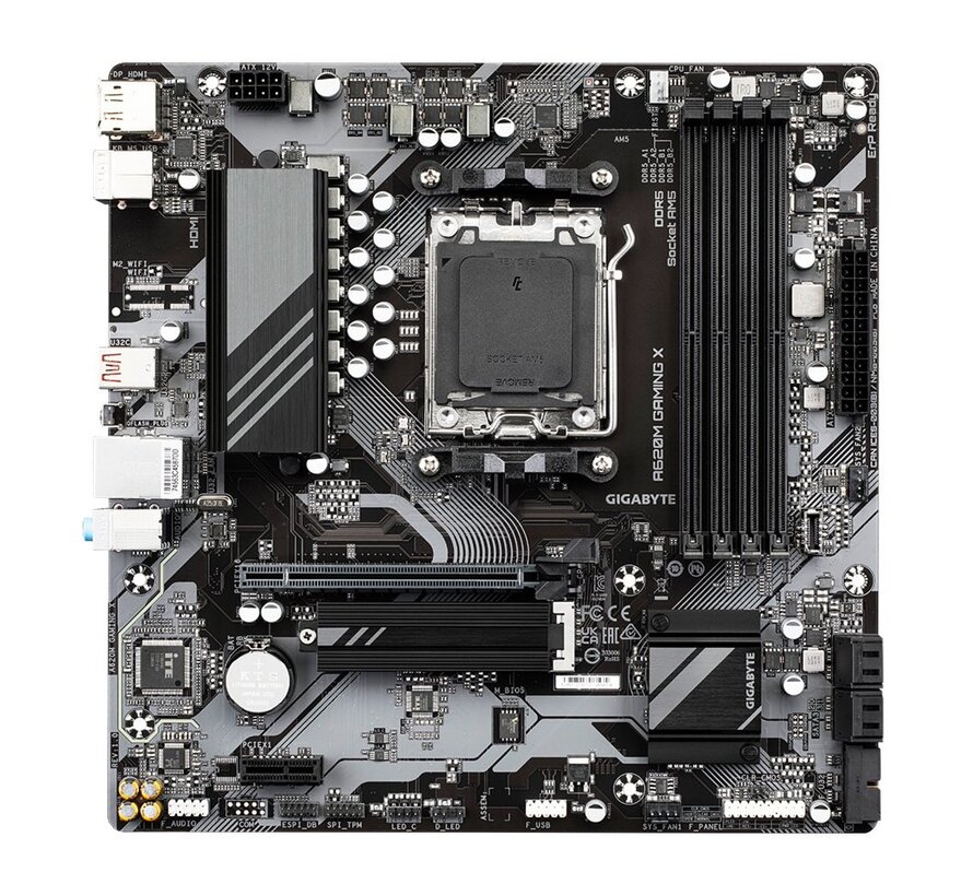 A620M GAMING X | Socket AM5 | AMD A620 | 4xDDR5 | Micro-ATX | Moederbord