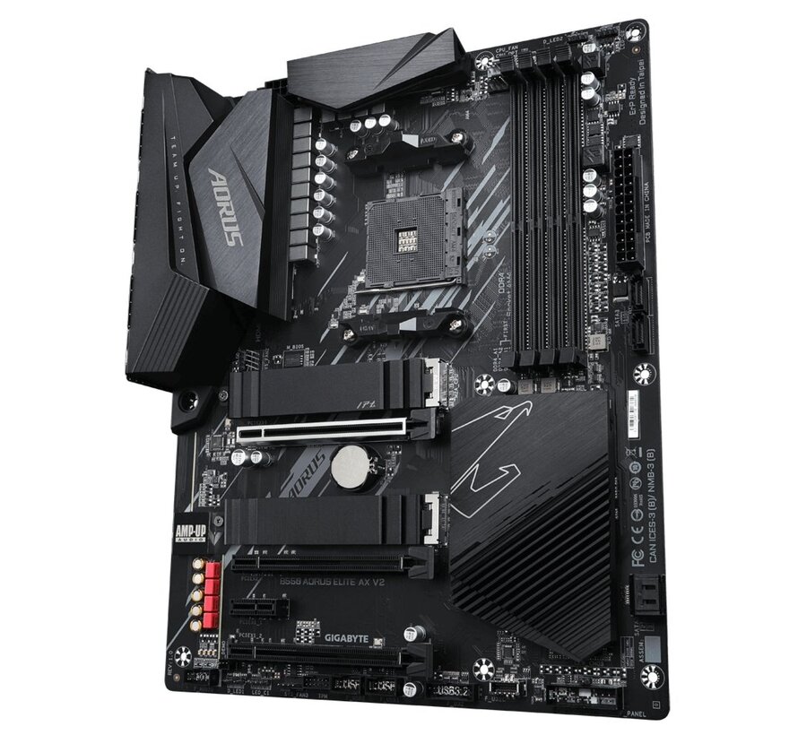 B550 AORUS ELITE AX V2 | Socket AM4 | AMD B550 | 4xDDR4 | ATX | Moederbord