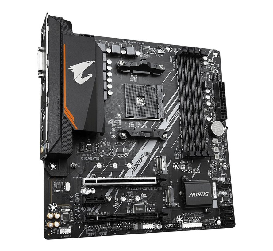 B550M AORUS ELITE | Socket AM4 | AMD B550 | 4xDDR4 | Micro-ATX | Moederbord