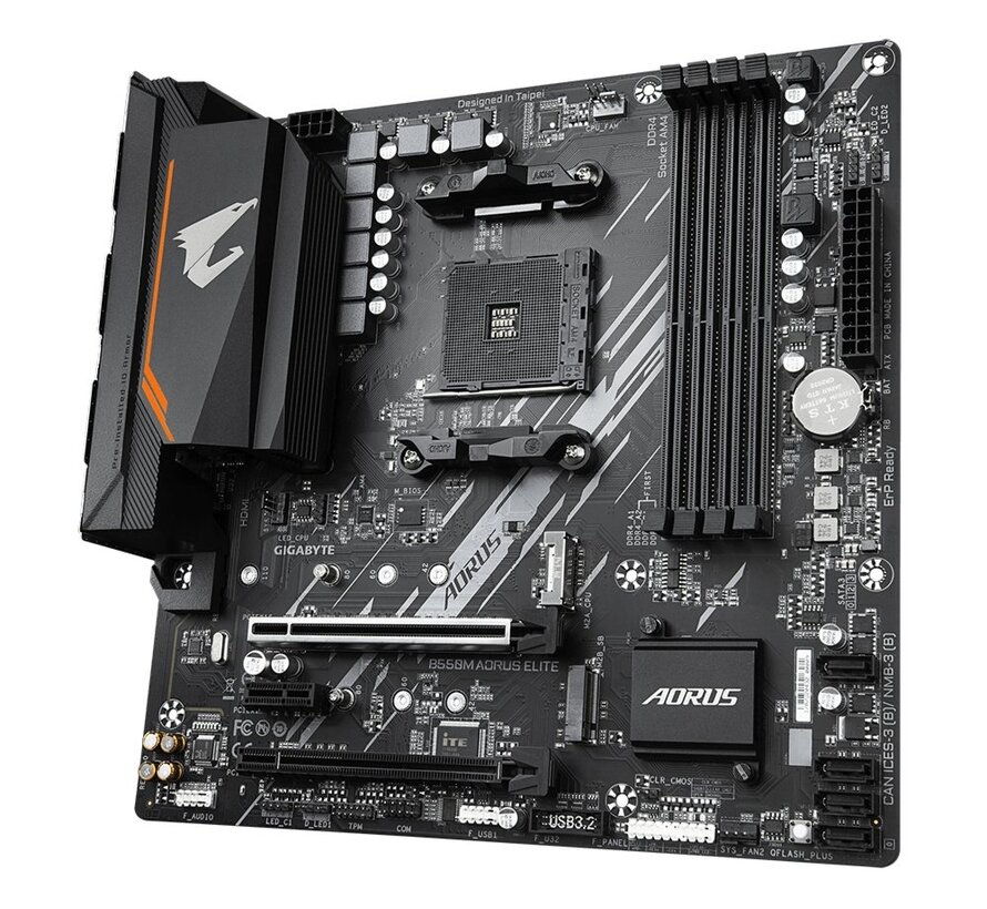 B550M AORUS ELITE | Socket AM4 | AMD B550 | 4xDDR4 | Micro-ATX | Moederbord