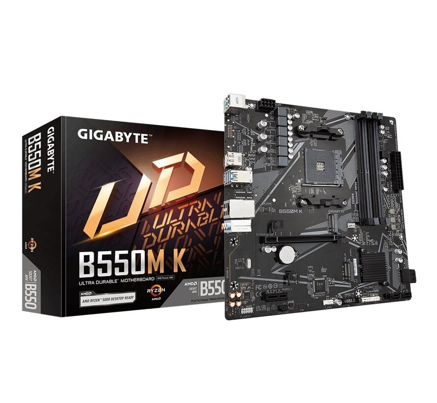 B550M K 1.0 | Socket AM4 | AMD B550 | 4xDDR4 | Micro-ATX | Moederbord