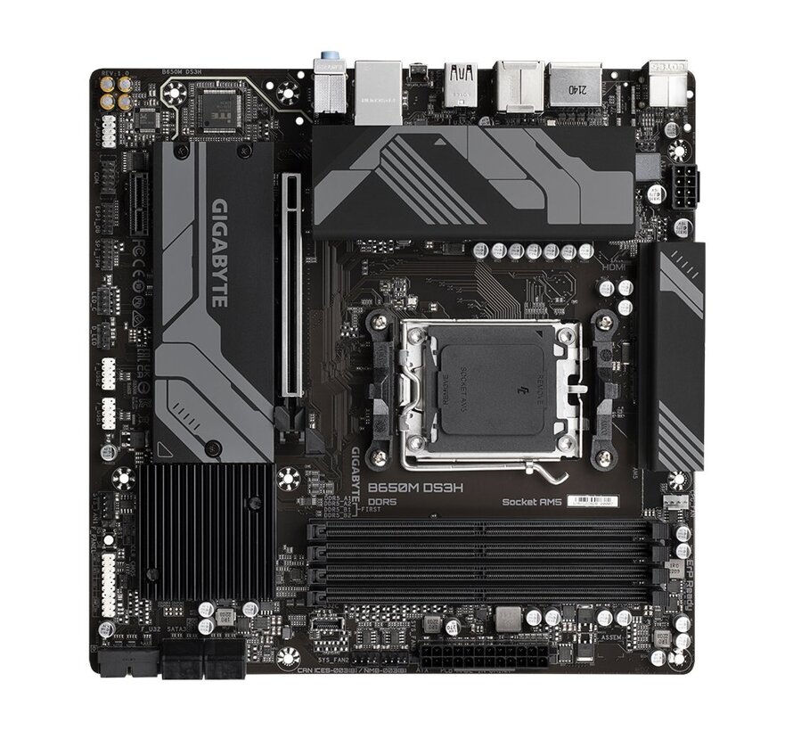 B650M DS3H | Socket AM5 | AMD B650 | 4xDDR5 | Micro-ATX | Moederbord