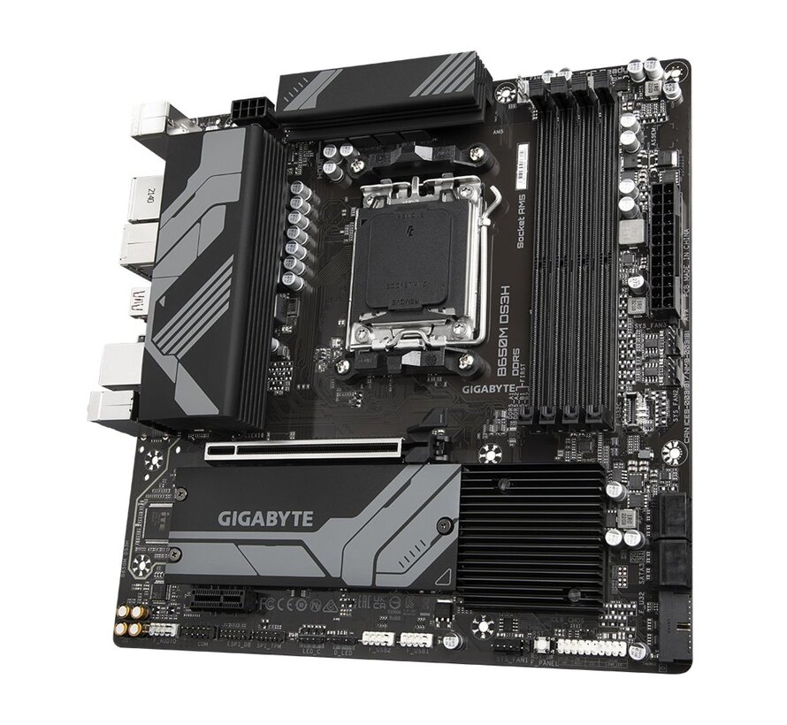 B650M DS3H | Socket AM5 | AMD B650 | 4xDDR5 | Micro-ATX | Moederbord